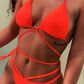 Bikini  Paraíso Laranja Neon Bora Rosa